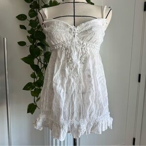 Marithé + François Girbaud White Mini Dress / Tunic - Medium